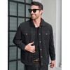 CRYSULLY Corduroy Jackets for Men Fleece Lined Jacket Warm Winter