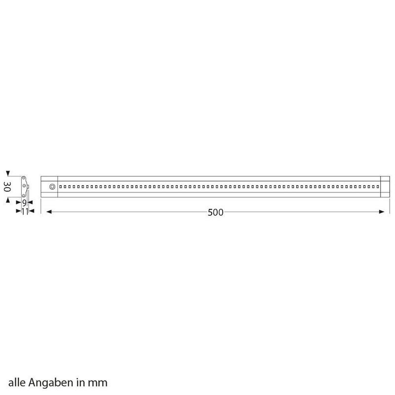 ledscom.de Siris LED Under-Unit Light Matte Black with Power Supply