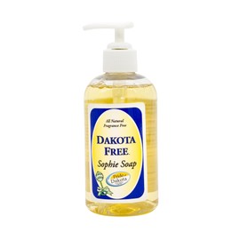 Dakota Free Sophie Soap 8 oz liquid Castille Soap with pump