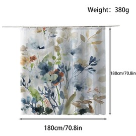FAIRYGATE Long Shower Curtains Shower Curtain Tropical Tree Scene Bathroom Curtain Decoration Bathtubs Curtain with 12 Hooks 72 X 72 Inches B9717