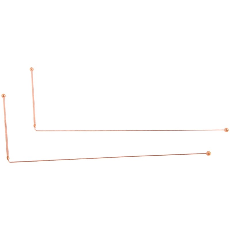 Pinafresa 2 Piece Copper Diving Rods Energy Rod for Water