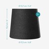 Navaris 2 x Lampshade Table Lamp E14 Round - 15.2