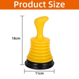 IUSOT 2 Pcs Sink Plunger, Sink Unblocker Tool, Plunger Toilet Unblocker, Ergonomic Grip, Plunger Drain Unblocker, Kitchen Sink Plunger, Used for Kitchens Bathrooms Baths Waste Pipes