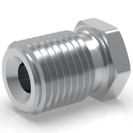 2x Screw Connection 1/2 Inch x 20 for Brake Line 4.75 mm Flange E Type PF Professional Connector DIN/ISO 1651 Compliant