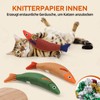 AUSCAT Cat Toy with Catnips, Pack of 3 Fish Cat