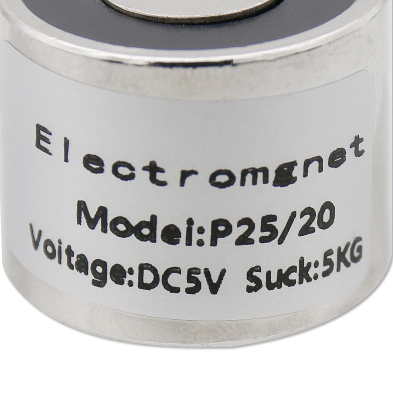 Electromagnet - P25/20 DC 5V 50N 11LB/5Kg - 25 x