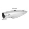 7/8" 5-1/2 Degree Stainless Steel Marine Boat Hand Rail End