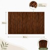 Carbonized Bamboo Fence 4ft x 8ft, Natural Outdoor Privacy Screen