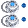 iBroPrat 4pcs 343-4009 Aluminum Hub Cap for Trailer Axle, 3434009