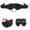 Bluetooth Sleep Mask, 3D Black Sleep Mask with Headphones for