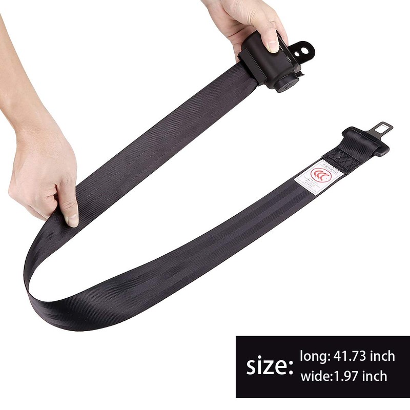 10L0L 4PCS Universal Retractable Front Rear Golf Cart Seat Belt