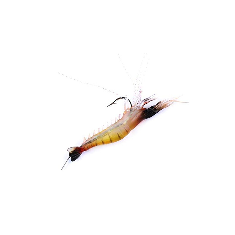 VOANZO 6 PCS Soft Shrimp Fishing Lure Soft Bait with