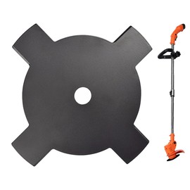 CjingCH 4-Tooth Brush Cutter Blade Metal Strimmer Blades Universal Grass Trimmer Blades with 25.4MM Bore Weed Cutter Blade for Lawn Garden Orchard Woods or Pastora