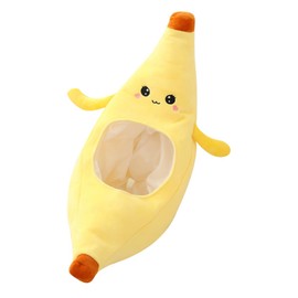 SHERCHPRY 1 PC Banana Headgear Fruit Costume Adult Plush Photo Hats Banana Hat En Plush and Pp Cotton Yellow
