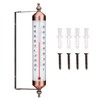 MUMTOP Outdoor Thermometer, Steel Outside Window Thermometer Adjustable Angle, 10