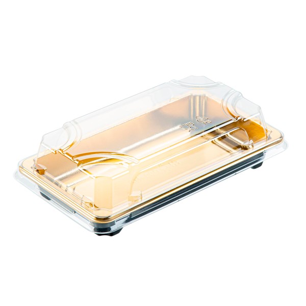 Restaurantware Sushi Containers, Pack Of 100 Plastic Disposable Rectangle Sushi