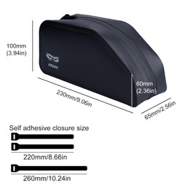 RIVDEE 1.5 L Bicycle Frame Bag, Top Tube Bag, Triangle Bag, 1.5 L Waterproof Bicycle Bag, Bicycle Backpack, Bicycle Front Bag, Tool Bag, Storage Bag for MTB, Road Bikes, Mountain Bike