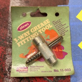 Plews 11-903 Parker Automotive Plews 3-way Grease Fitting Tool - Tap, Remove, Wrench