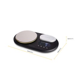Ooni Dual Platform Digital Scales - Digital Baking Cooking Scales - Digital Kitchen Food Scales - LCD Display with Batteries - Ooni Pizza Oven Accessories