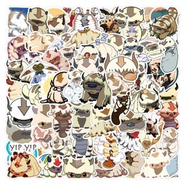 110 Pcs Appa Bison Stickers for Teens Girls Kid Incentive Gift,Cute Style Cartoon Animals Stickers for Skateboard,Guitar,Phone,Water Bottles,Graffiti Decoration Waterproof Vinyl for Wall