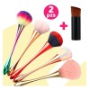 Brochas Para Maquillaje Rubor Polvo + Mini Brocha Diagonal F