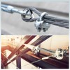 sourcing map 20 Pcs M6 Steel Wire Rope Clip Clamps,