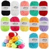 fogman Knitting Yarn, Thick Acrylic Yarn, Colorful, 0.4 oz (10