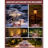 10 Pack 8'' Landscape Light Stakes, 1/2" NPT Thread ABS