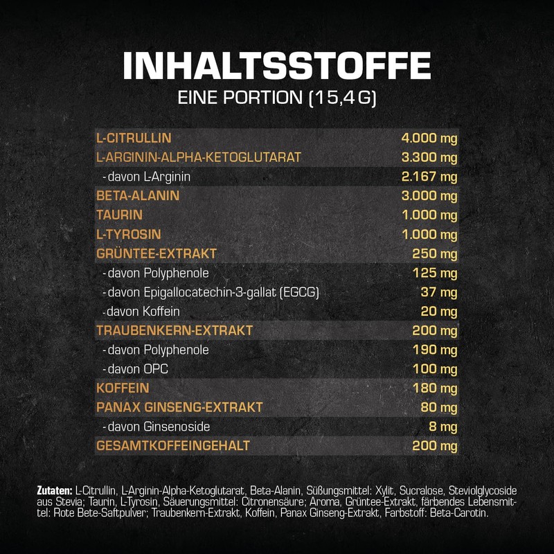 OS NUTRITION Götterpuls Premium Pre Workout Cherry Powder, 308 g