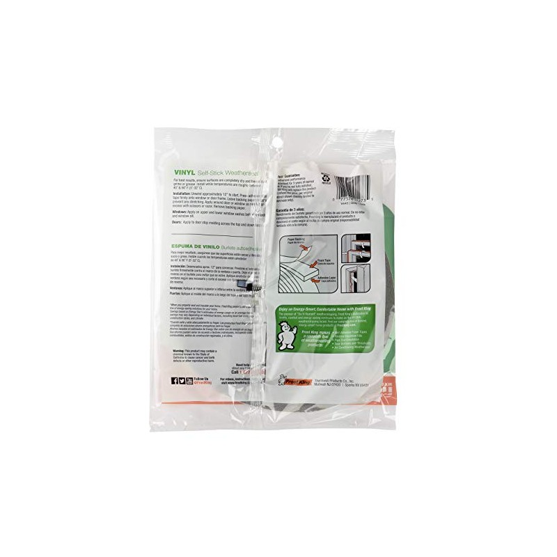 Frost King Vinyl Foam Tape - Closed Cell - Moderate