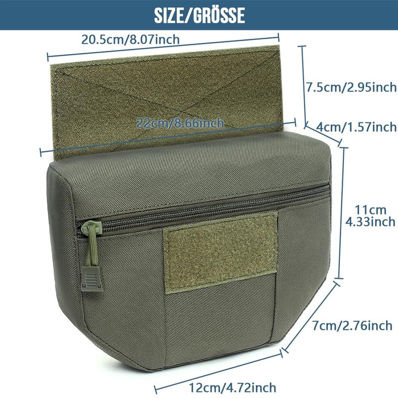 MUCHER Tactical Bag Tactical Drop Pouch for Chest Rig, Underbelly