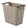 Whitmor Waste Basket with Wood Handles