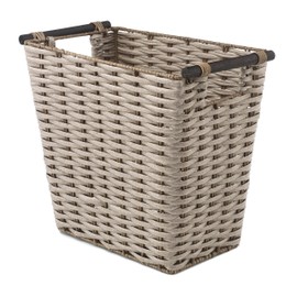 Whitmor Waste Basket with Wood Handles