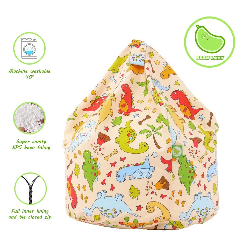 Cotton Dinosaur Bean Bag Child Size