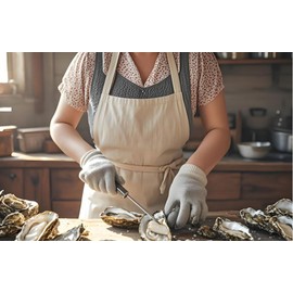 Cxysunfg 2pairs Cut Resistant Gloves Food Grade Level 5 Protection, Safety Kitchen Cut Gloves for Chef Oyster Shucking Knife