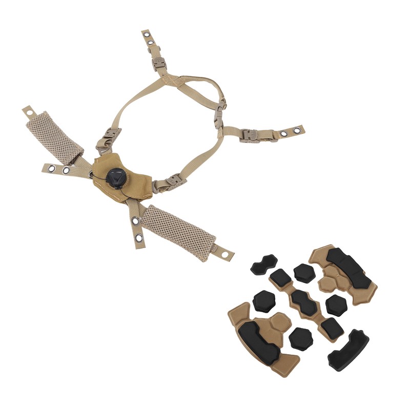 Helmet Liner System Internal Sponge Pad Adjustable Helmet Dial Suspension