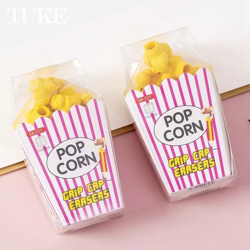 Goma Kawaii 2 Cajas De Palomitas De Maiz 24 Pz