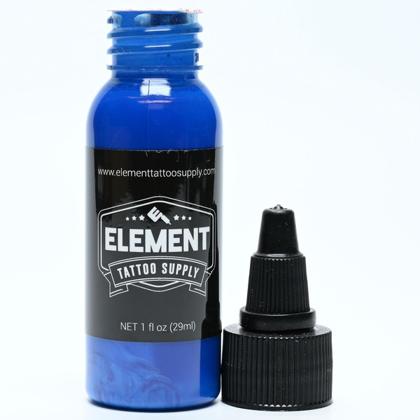 ELEMENT TATTOO SUPPLY - Brown Tattoo Ink - 1oz Bottle for Color Tattooing and Shading - Permanent - Bright - Bold - Solid - Easy to use - Pigment - Pre Disperse - Professional Artist