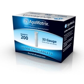AgaMatrix Ultrathin Lancets 33G 200 Pack