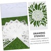 Hohopeti 20 Sheets Flower Stencils Plant Pattern Templates for Reusable