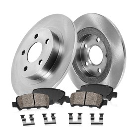 Callahan Rear Brake Kit For Mercedes C230 C280 E300 SLK230 C240 SLK280 Replacement Brake Rotors and Ceramic Pads