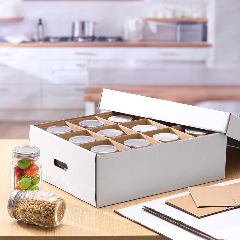 Menkxi 6 Pieces Regular or Wide Mouth Mason Jar Storage