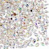 Sinyanail 500 Pcs Flatback Acrylic Sew On Rhinestones Sewing Gems