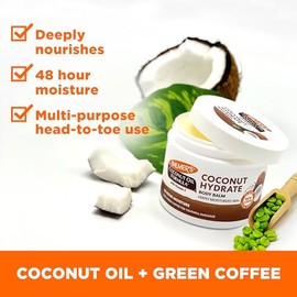 Palmers Coconut Oil Formula, Blsamo Corporal Humectante - Concentrado Slido con Aceite de Coco y Vitamina E, Dermatolgicamente Probado, 100g          