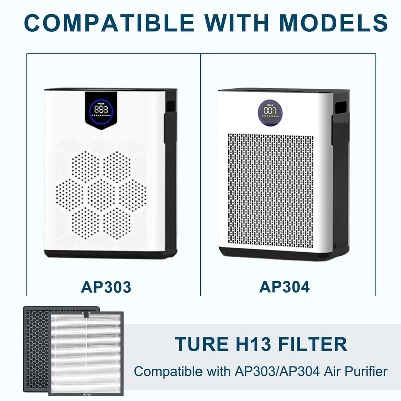 4-Pcs Replacement Filter Compatible with DAYETTE & FRESHDEW AP303 AP304