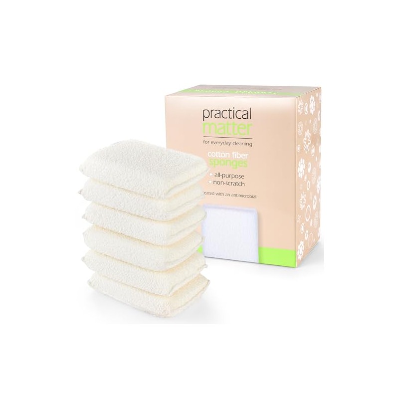 Cleanlogic Practical Matter - Esponja de Cocina Multiusos (Fibra de