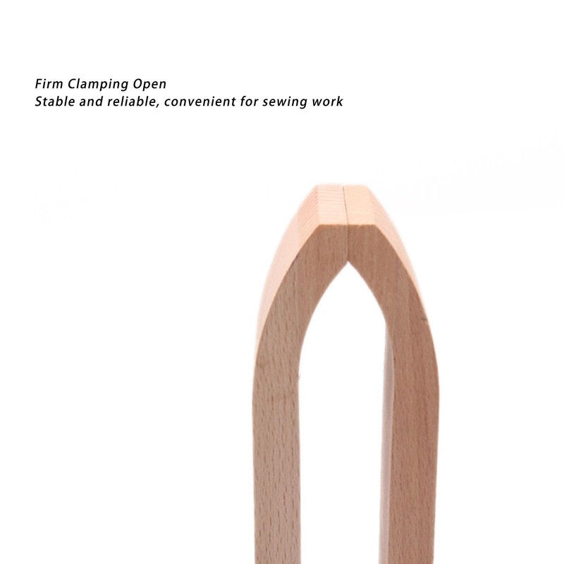 Foldable Leather Pony Clamp Tool, Beech Wood Table Desktop Sewing