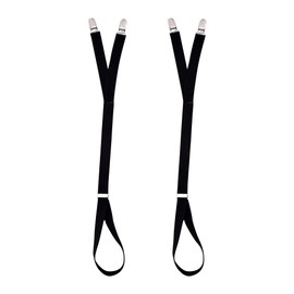 2 Pcs Elastic Shirt Garters Adjustable Shirt Stays Stretchy Garter Straps Non Slip Shirt Suspenders Shirt Grip Holders Extendable Shirt Keepers for Men