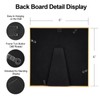 Autjvy 6x6 Picture Frame Set of 2, Gold Modern Simple