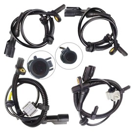 VCAUTO Set of 4 ABS Wheel Speed Sensors for 2008 2009 2010 2011 Ford Focus Front + Rear
